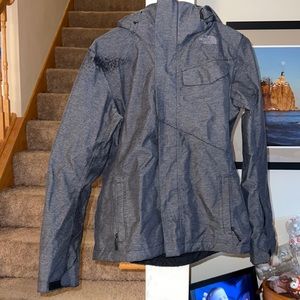 The North Face dark charcoal gray winter jacket small